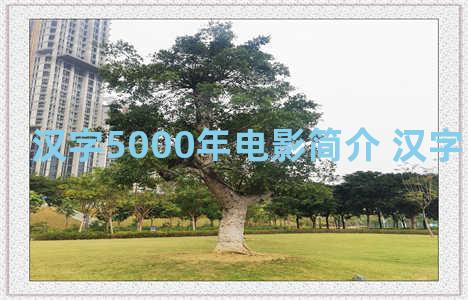 汉字5000年电影简介 汉字5000年影评